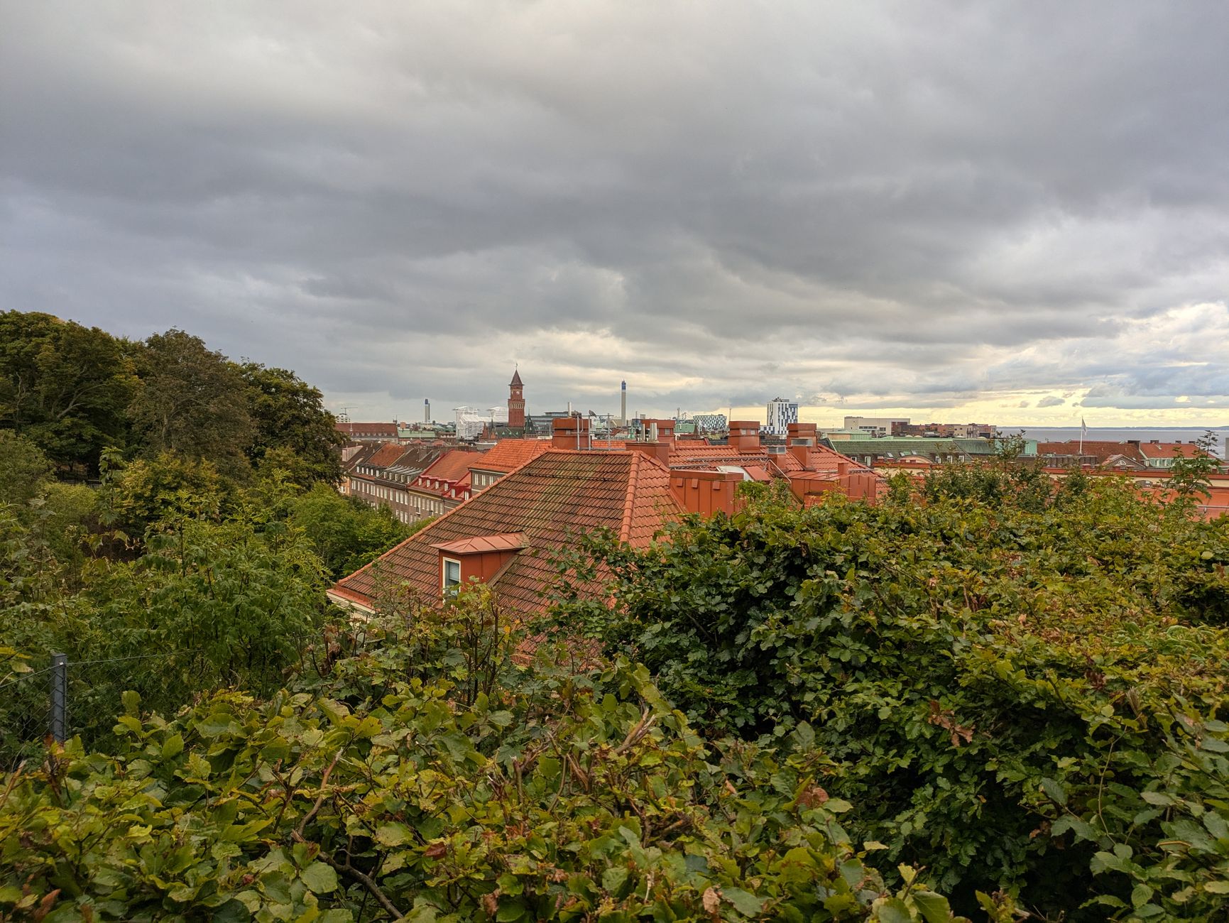 Tage og gårde i Frederiksberg set ovenfra